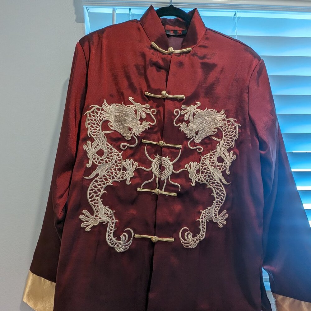 Dark Red Men Jacket - image 1